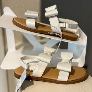 Toddler Girls' Ruby Bow Sandals White - Cat & Jack Toddler Child Size 11